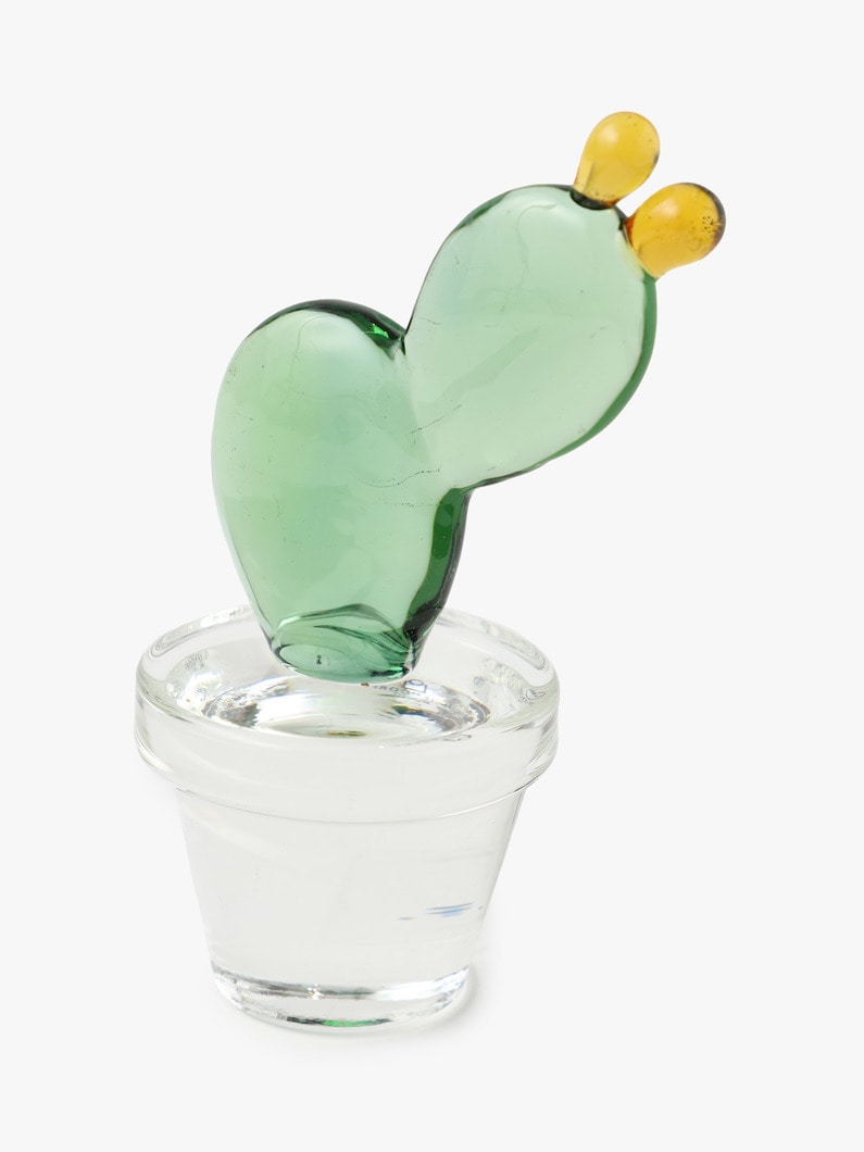 Paperweight Cactus Yellow Flower 詳細画像 green 2