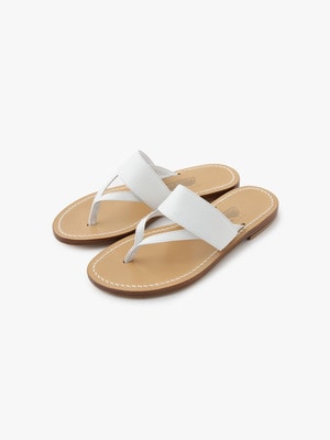 MARILYN Leather Sandals 詳細画像 white