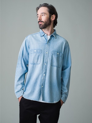 Denim Work Shirt(indigo)｜RHC(アールエイチシー)｜Ron Herman