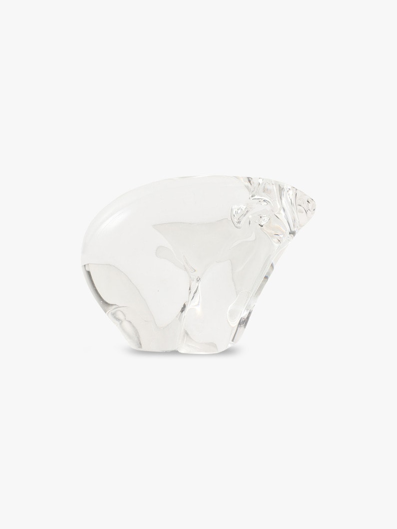 Medium Bear Glass Object (Clear) 詳細画像 other 3
