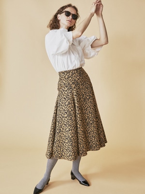 Leopard Print Flare Skirt 詳細画像 other