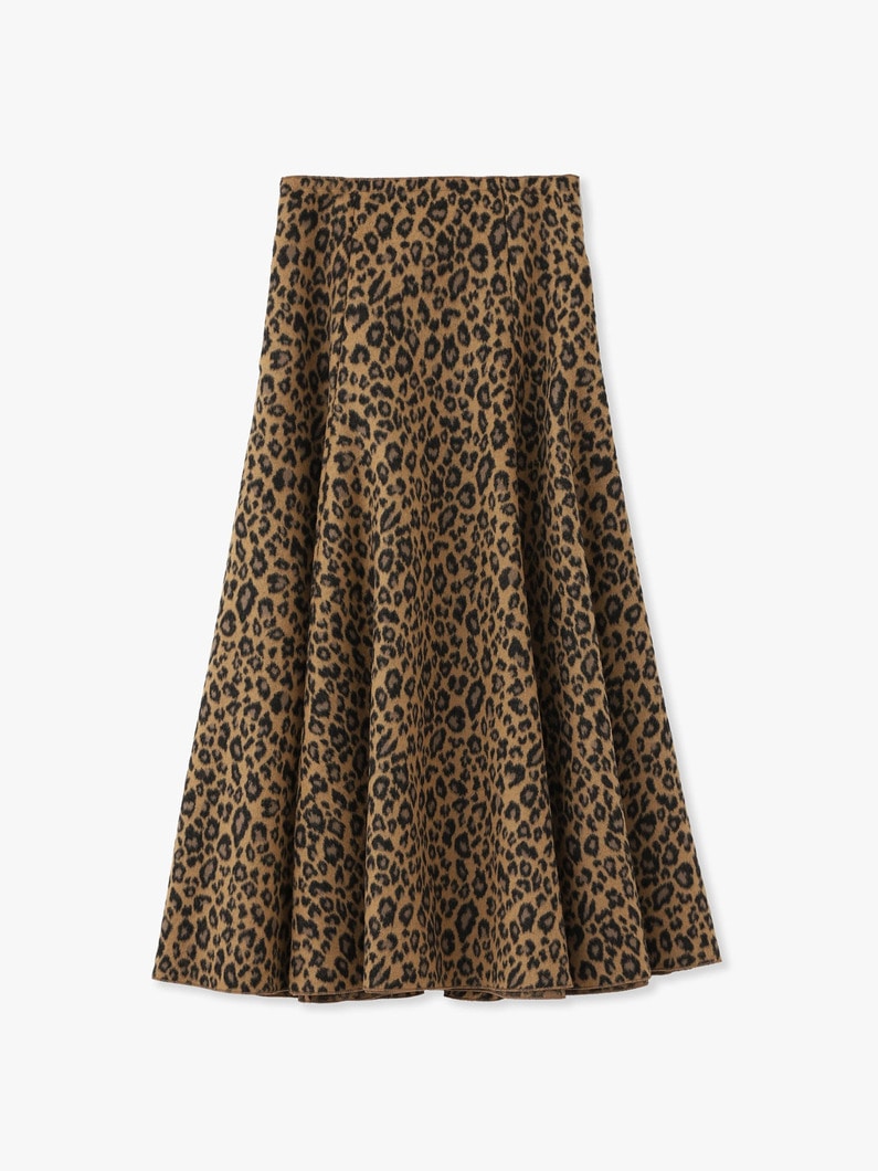 Leopard Print Flare Skirt 詳細画像 other 2