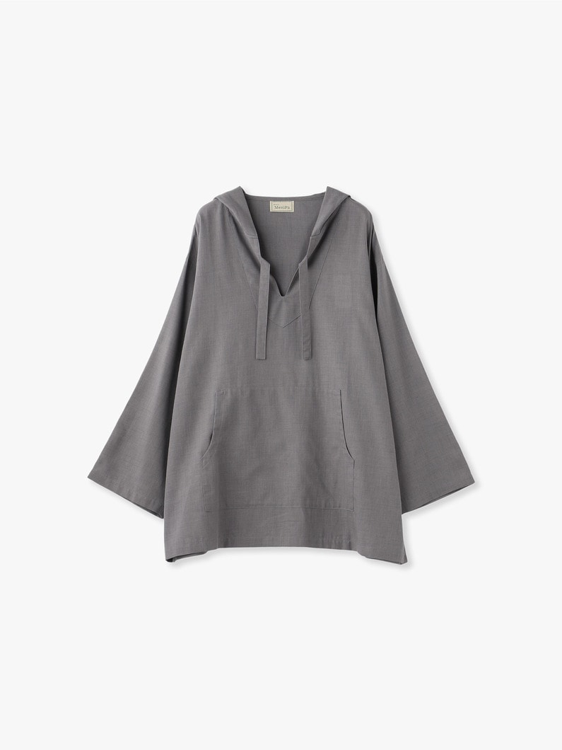 Cotton Wool Voile Mexican Parker 詳細画像 gray 1
