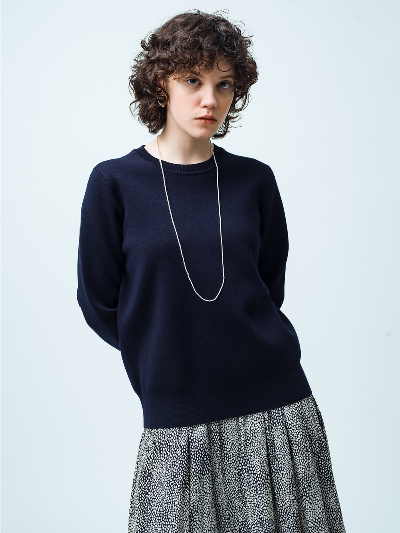Wool Smooth Pullover 詳細画像 navy 1