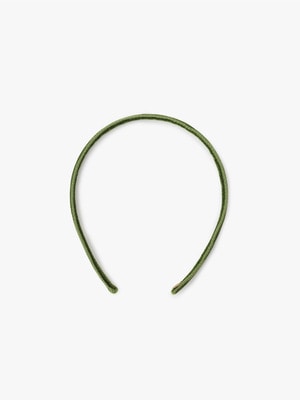 Skinny Velvet Headband 詳細画像 olive