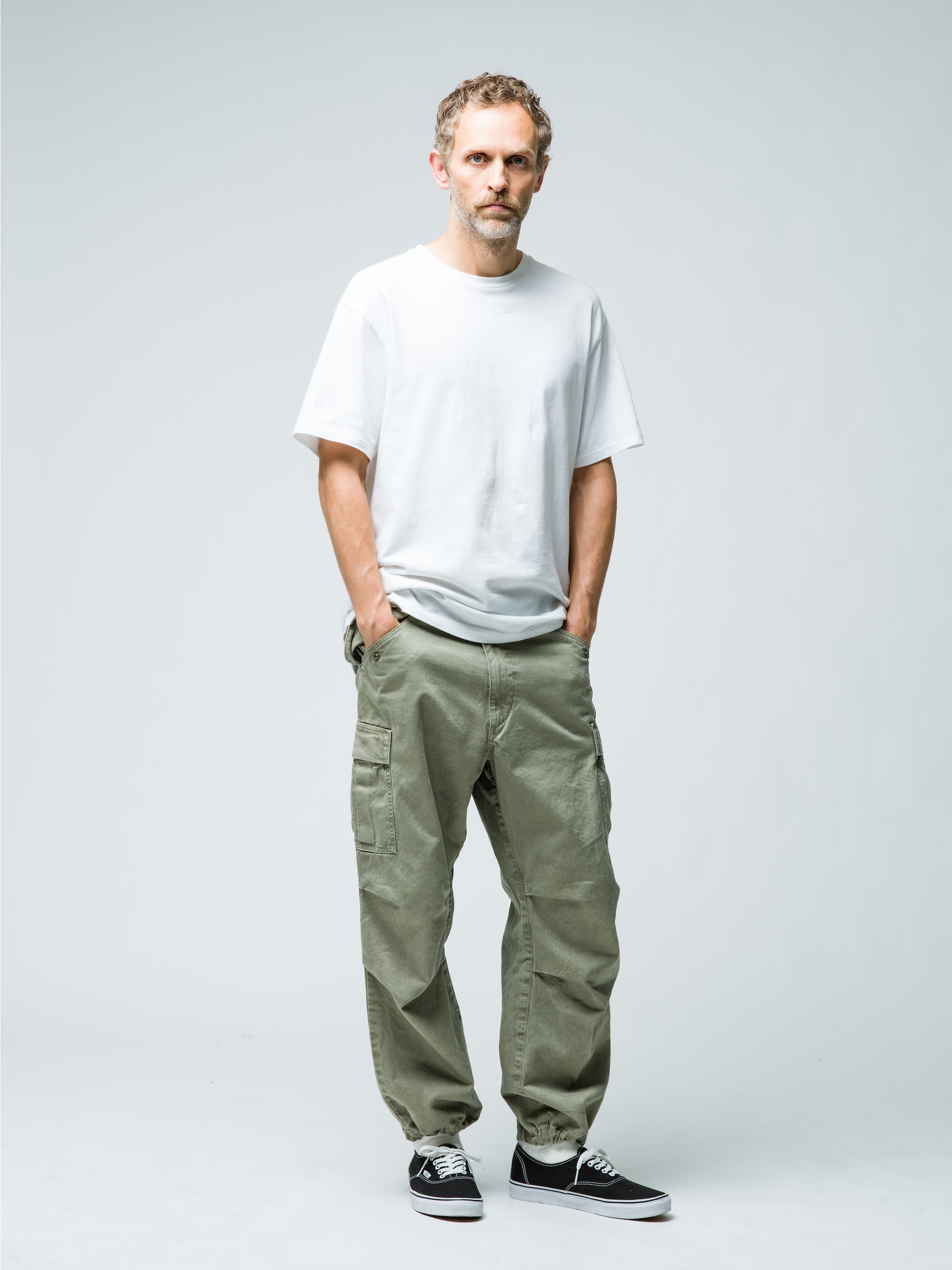 ロンハーマン　カーゴパンツ カーキ ワイド カーゴパンツ（ブラック/カーキ）｜Hidden Gems(ヒドゥン