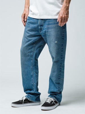 Used Straight Denim Pants (Blue) 詳細画像 blue