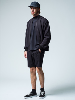 black sweater shorts