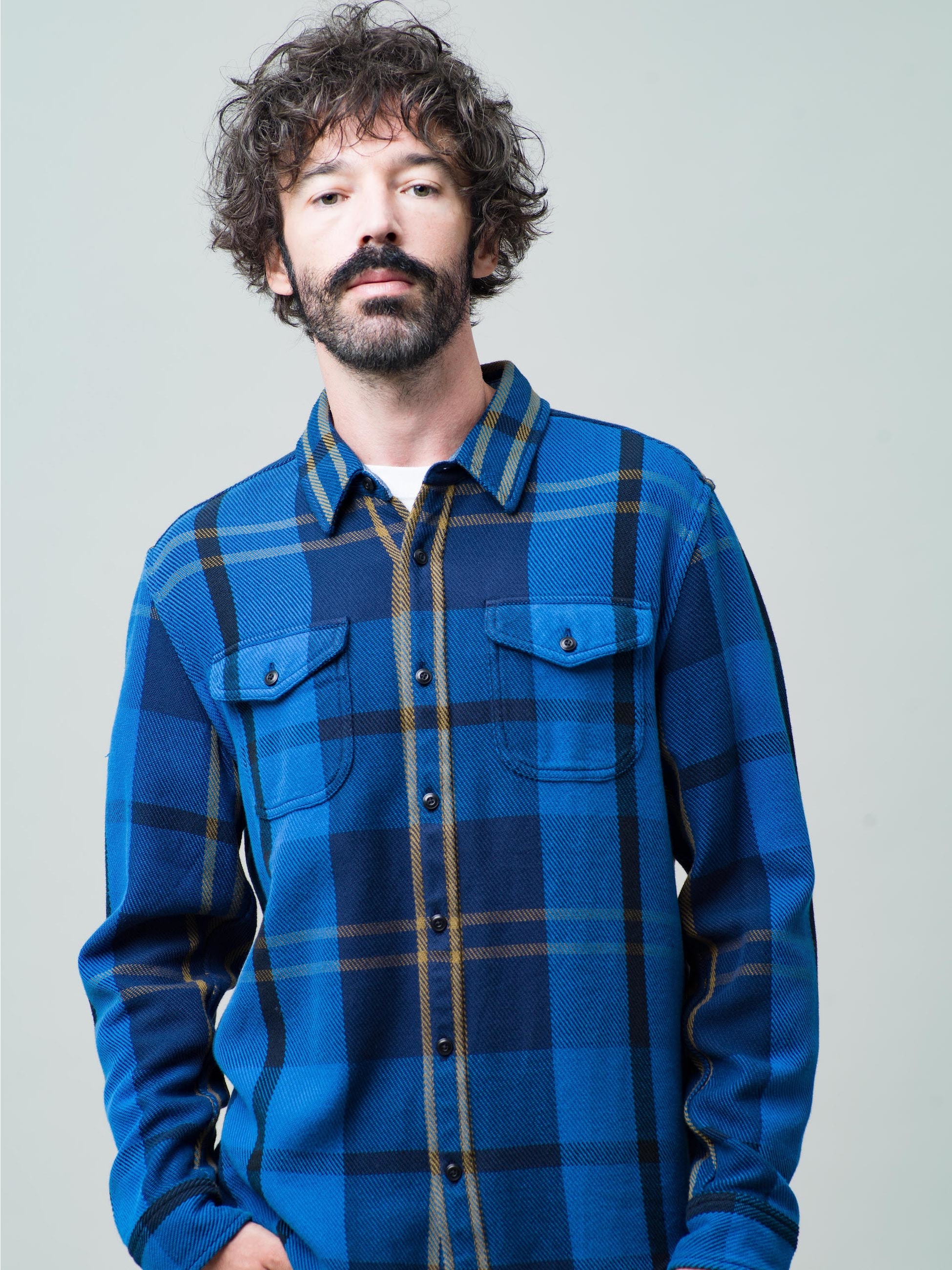 Blanket Shirt(blue)｜OUTERKNOWN(アウターノウン)｜Ron Herman