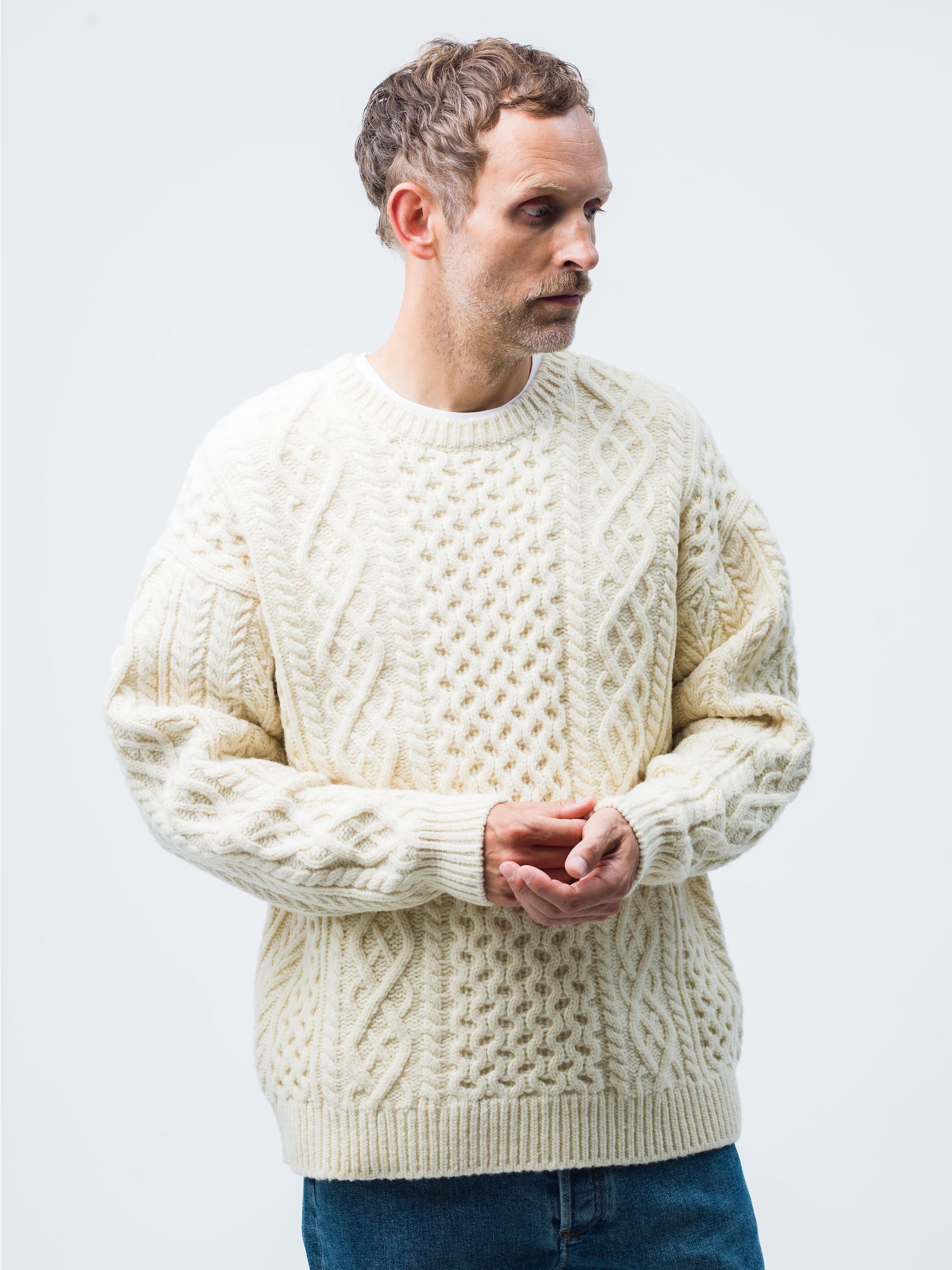 cable knit pullover