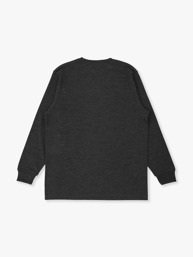Vintage Wool Crew Neck Sweat Shirt 詳細画像 charcoal gray 3