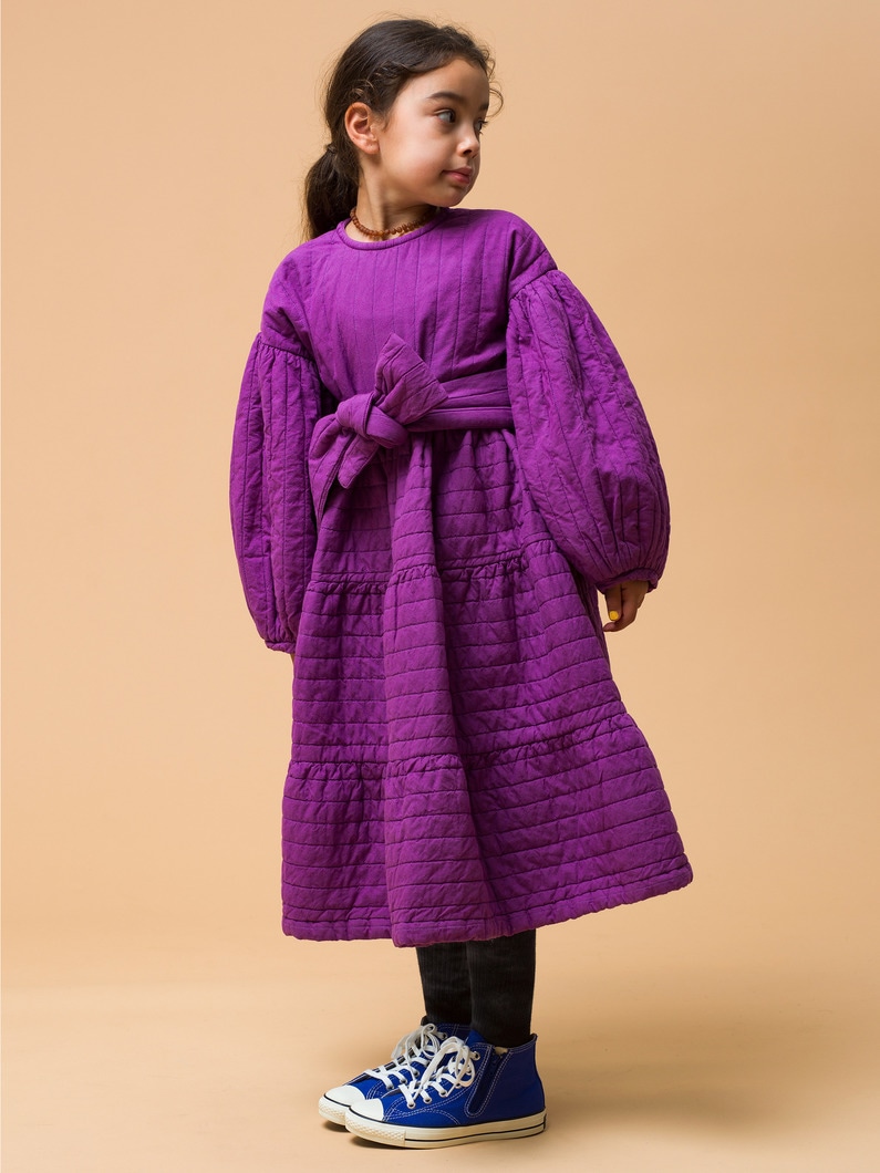 Tarasp Quilt Dress  詳細画像 purple 1
