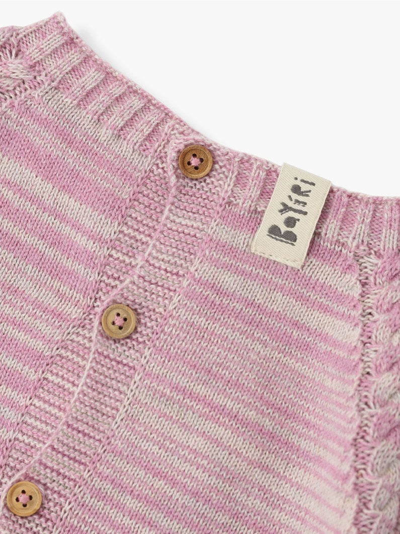 Ranglan Baby Knit Pullover 詳細画像 pink 4