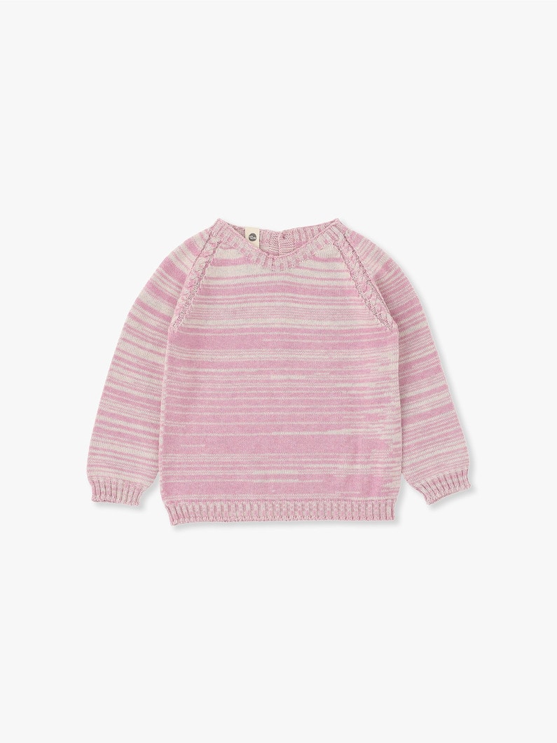 Ranglan Baby Knit Pullover 詳細画像 pink 1