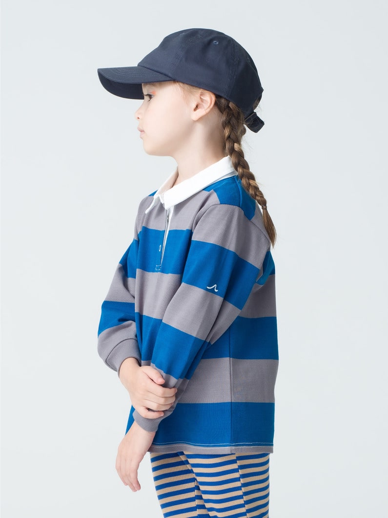 Kids Twill Logo Cap (beige/navy/4-8year) 詳細画像 navy 3