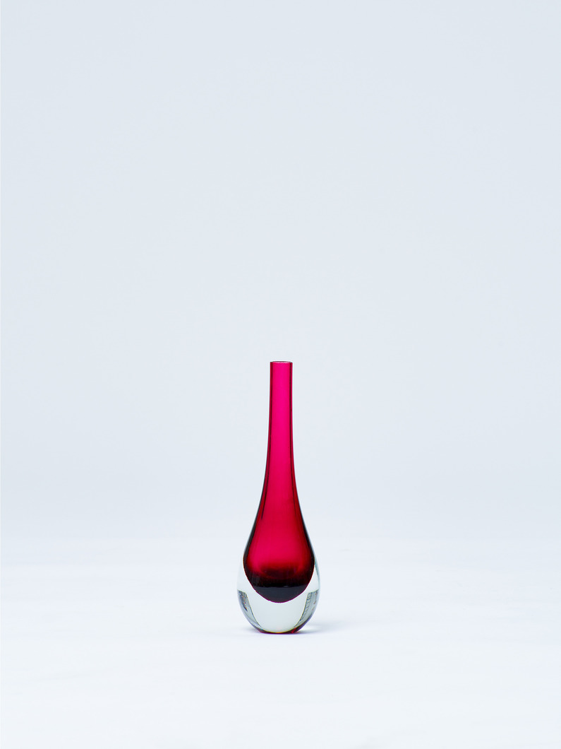 Murano Grass Used Vase 16 詳細画像 wine red 1