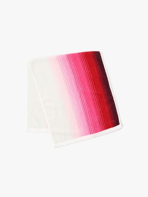 RH Stripe Gradation Face Towel 詳細画像 red
