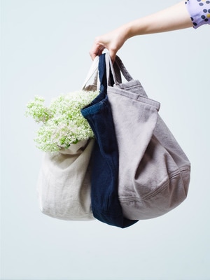 Organic Flannel Tote Bag 詳細画像 navy