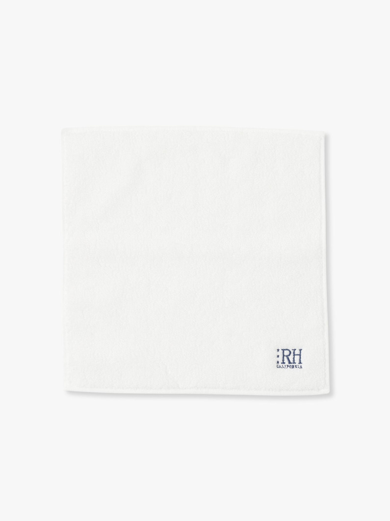 RH Pima Cotton Solid Towel Handkerchief 詳細画像 white 1