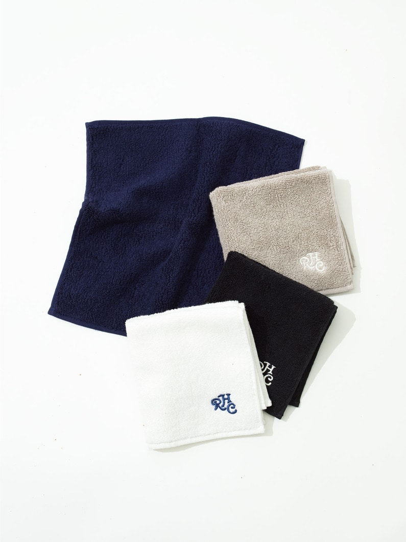 RHC Pima Cotton Solid Towel Handkerchief 詳細画像 black 1