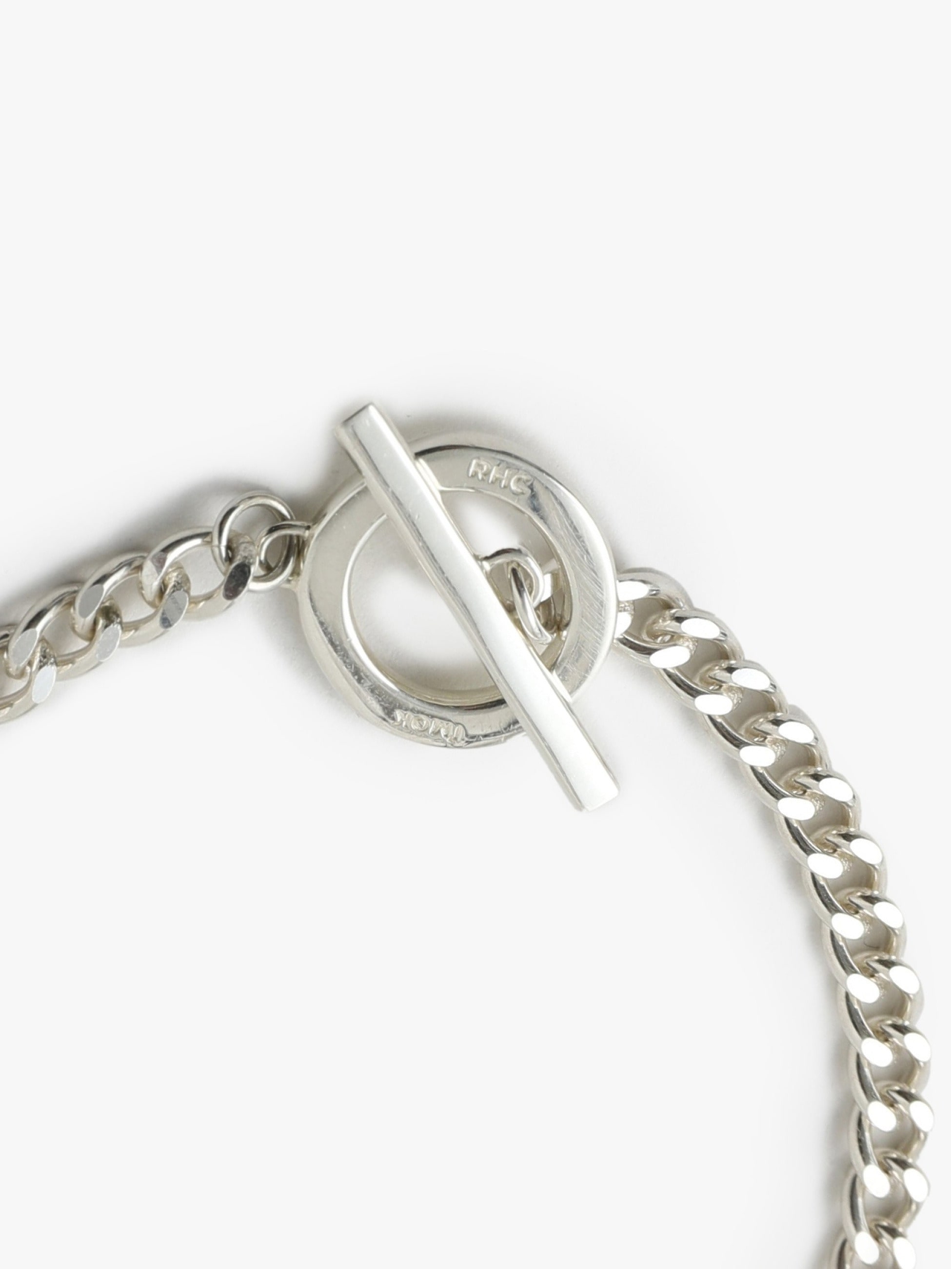 Silver Curb Bracelet(M)
