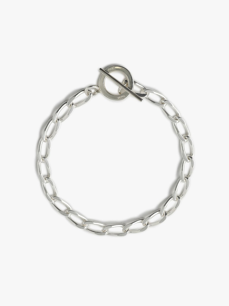 Silver Long Curb Bracelet(M)  詳細画像 silver 2