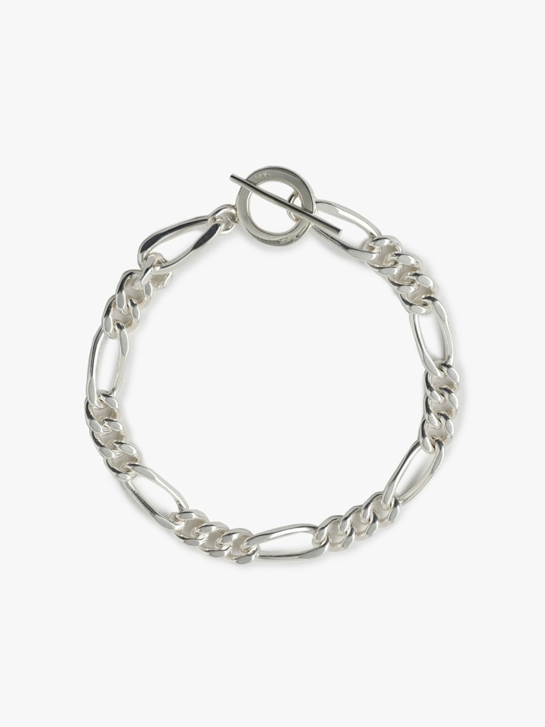 Silver Figaro Bracelet(M)　 詳細画像 silver 2