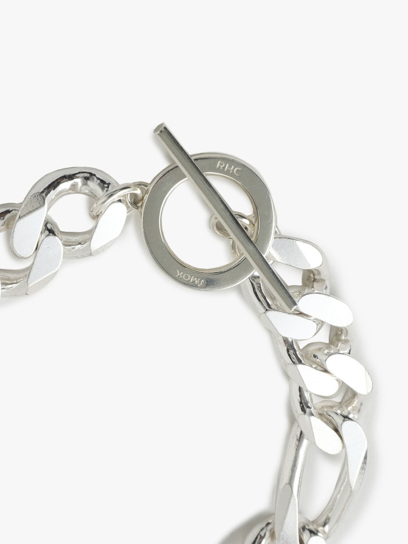 Silver Figaro Bracelet(L)　 詳細画像 silver 3