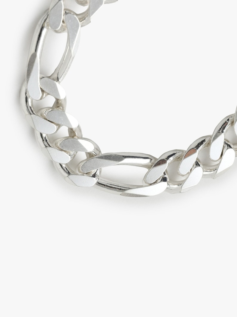 Silver Figaro Bracelet(L)　 詳細画像 silver 4