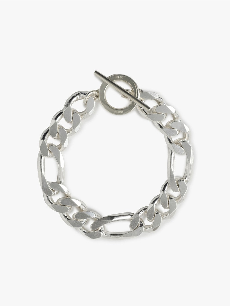 Silver Figaro Bracelet(L)　 詳細画像 silver 2