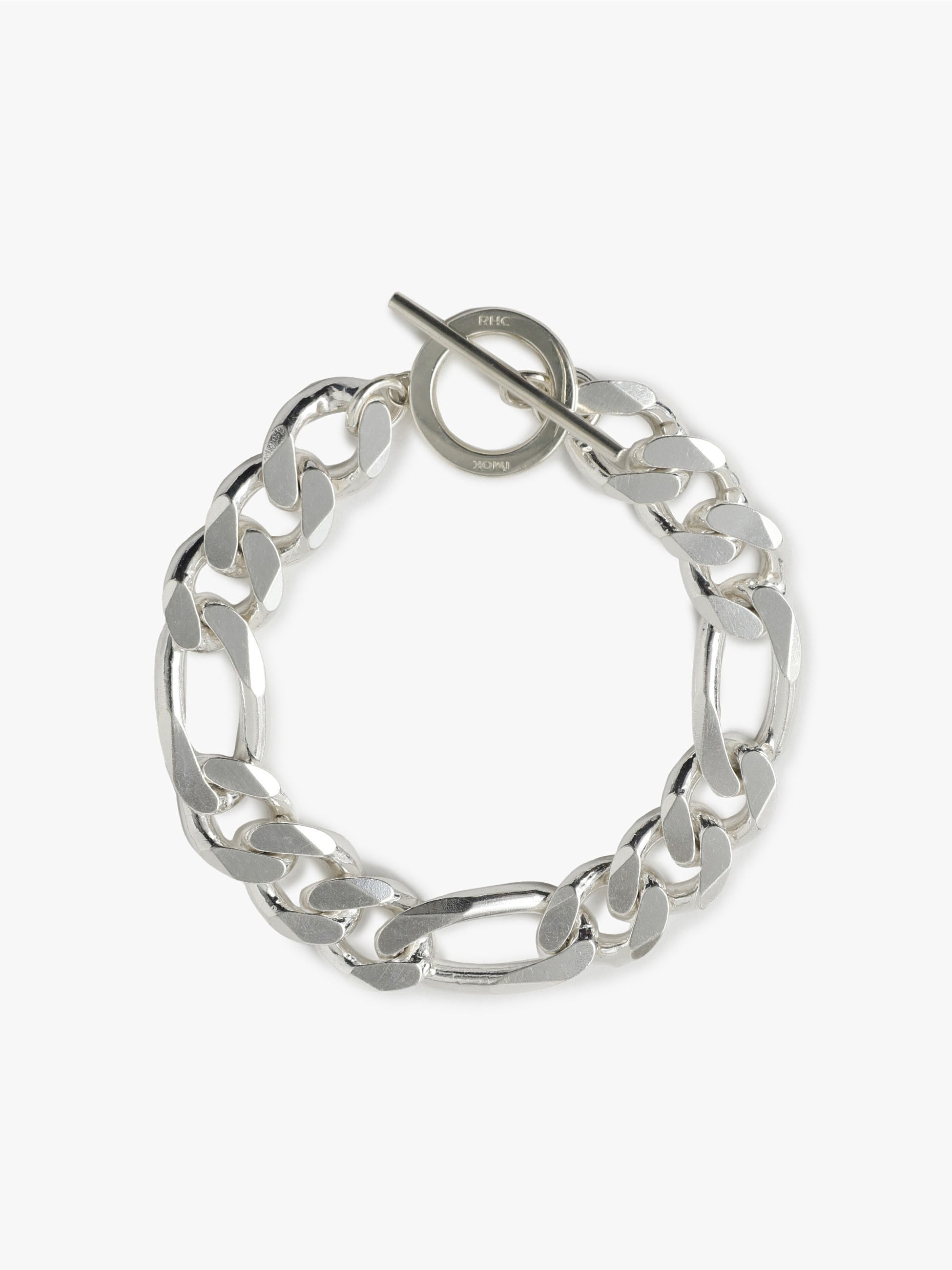 Silver Figaro Bracelet（L） 詳細画像 silver 2