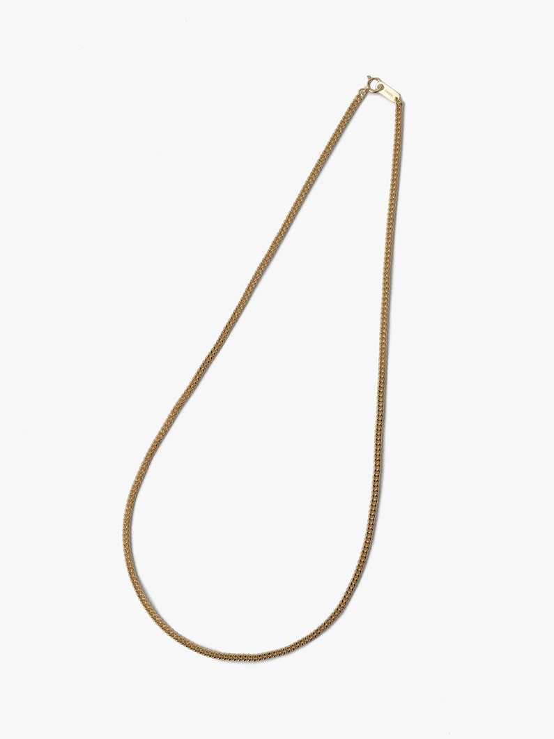 18K Gold Curb Necklace（M） 詳細画像 gold 2
