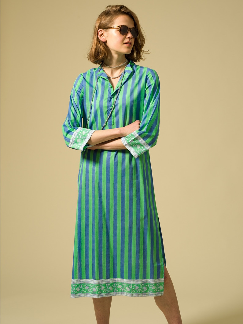 Isle Frock Thick Stripe Dress｜SZ Blockprints(エスゼット ブロックプリント)｜Ron Herman