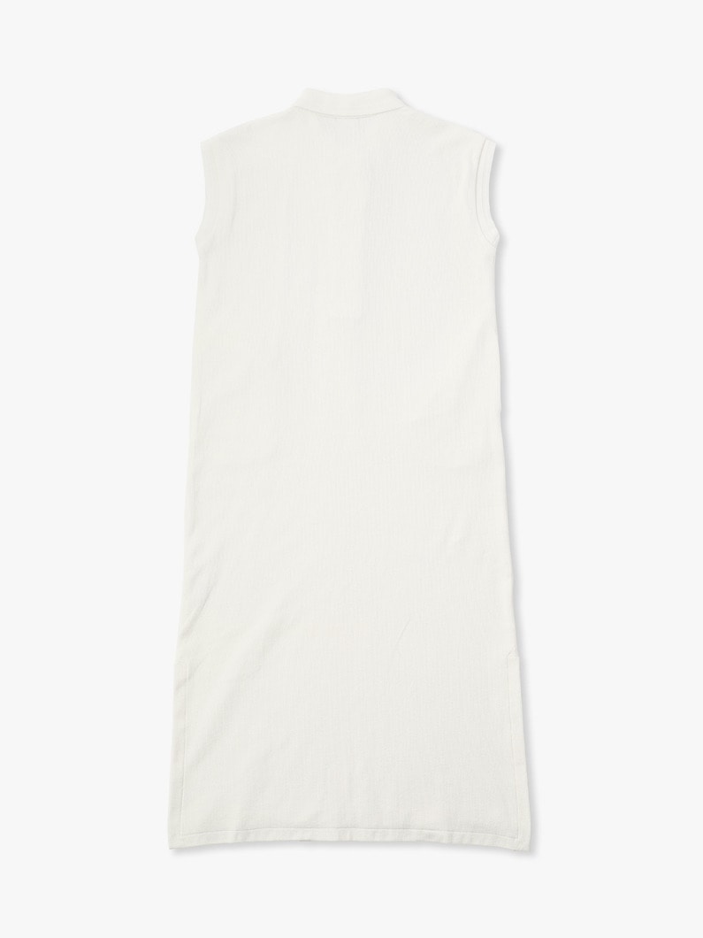 Organic Cotton Polo Shirt Dress 詳細画像 white 2