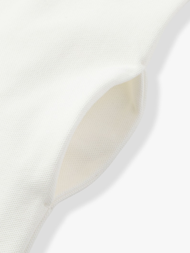 Organic Cotton Polo Shirt Dress 詳細画像 white 4