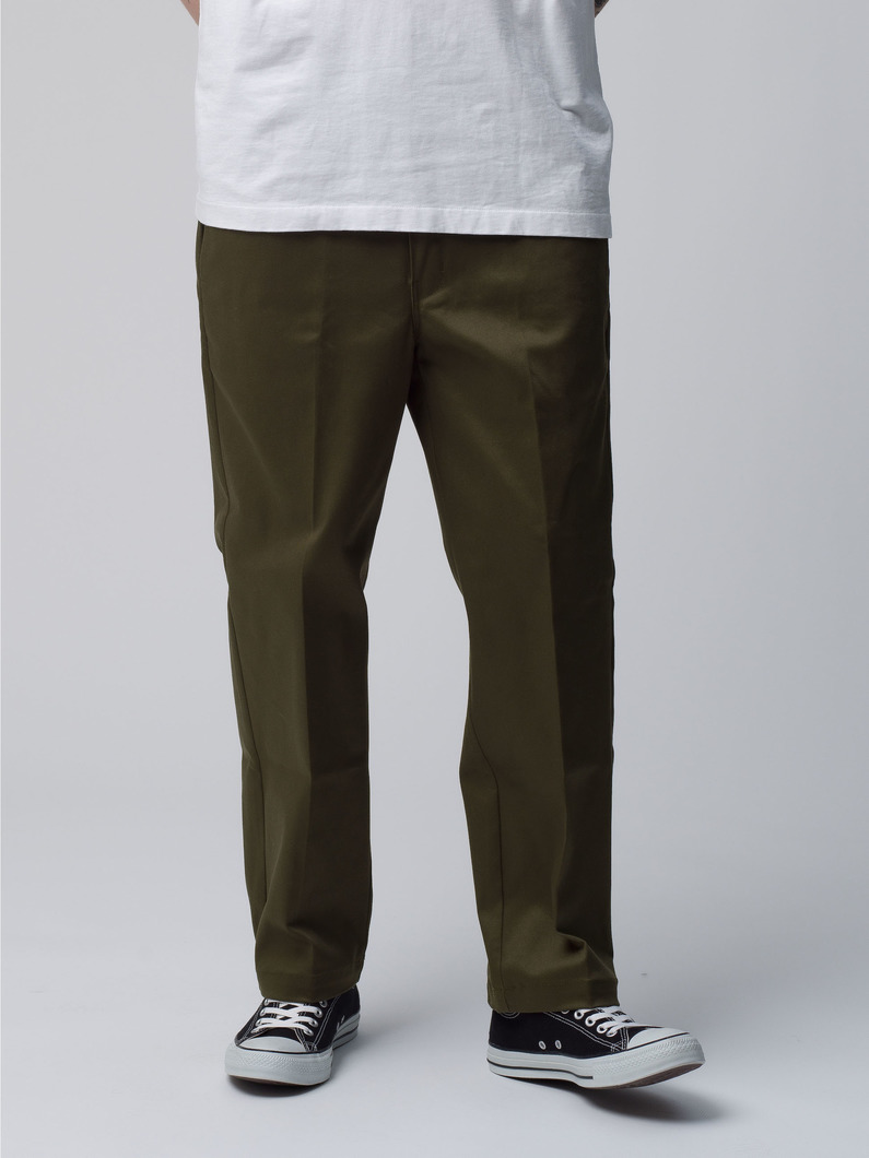 Stretch Cotton Straight Pants 詳細画像 khaki