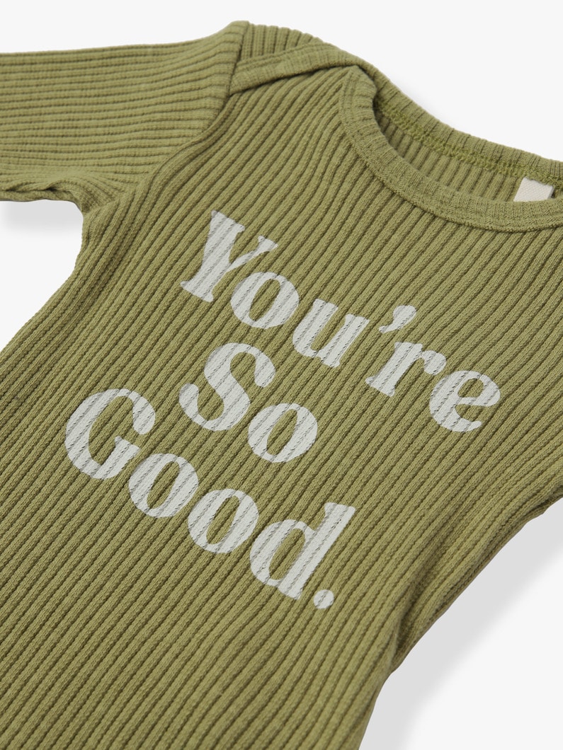 You're So Good Rib Bodysuit 詳細画像 khaki 4