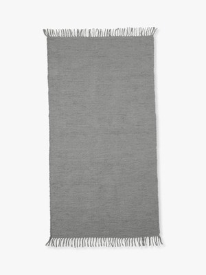 Cotton Hand Made Rug (77×146cm) 詳細画像 gray