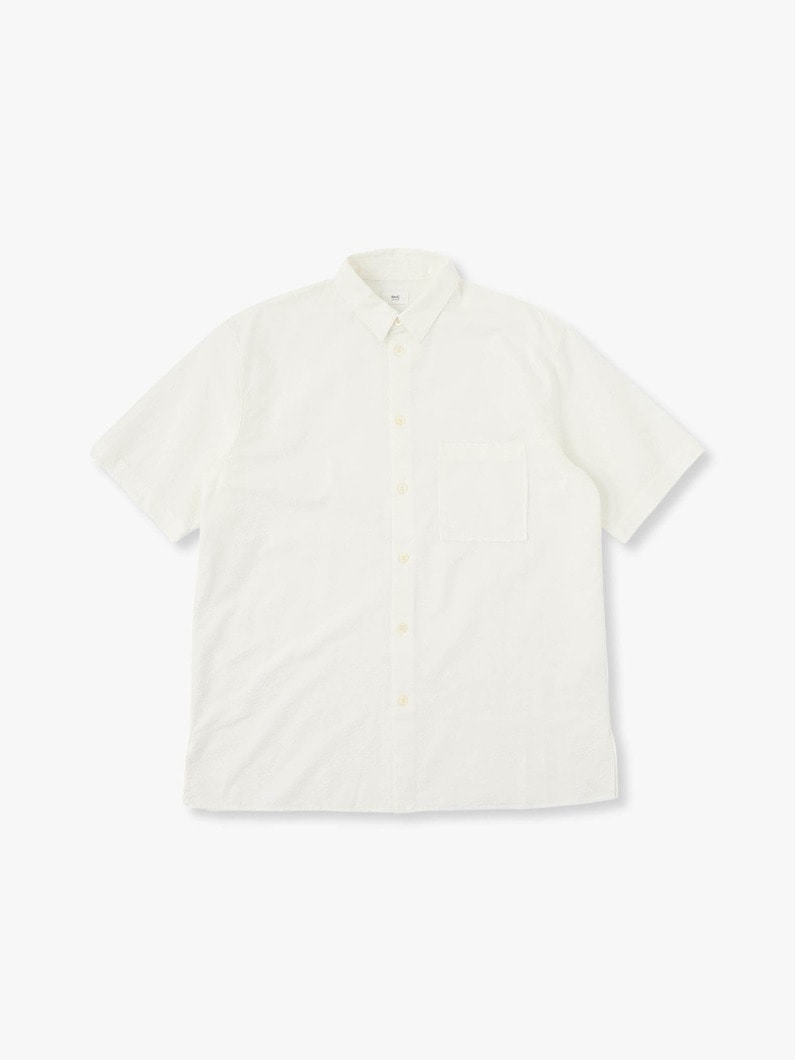 Seersucker Short Sleeve Shirt 詳細画像 white 2