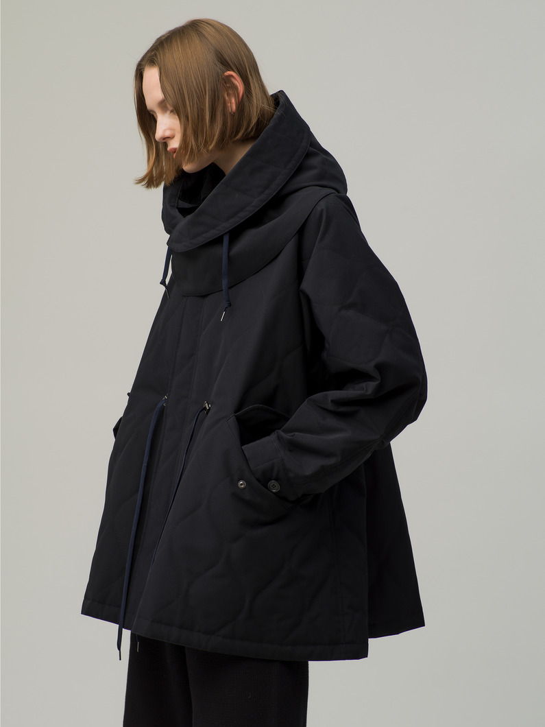 Recycle Shell Taffeta Quilting Mods Coat 詳細画像 navy 1