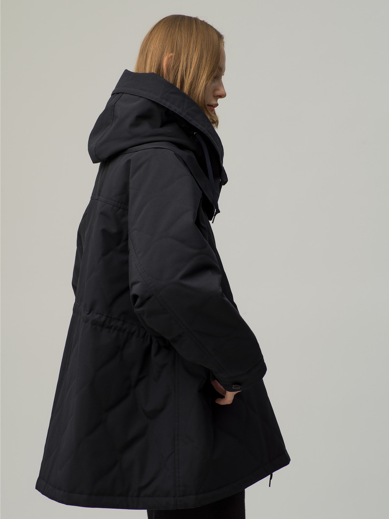 Recycle Shell Taffeta Quilting Mods Coat 詳細画像 navy 2