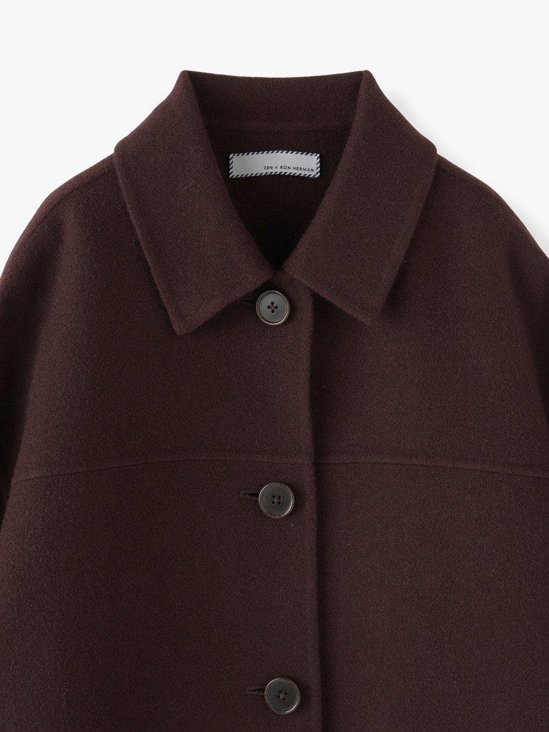 Wool Shirt Coat 詳細画像 brown 4