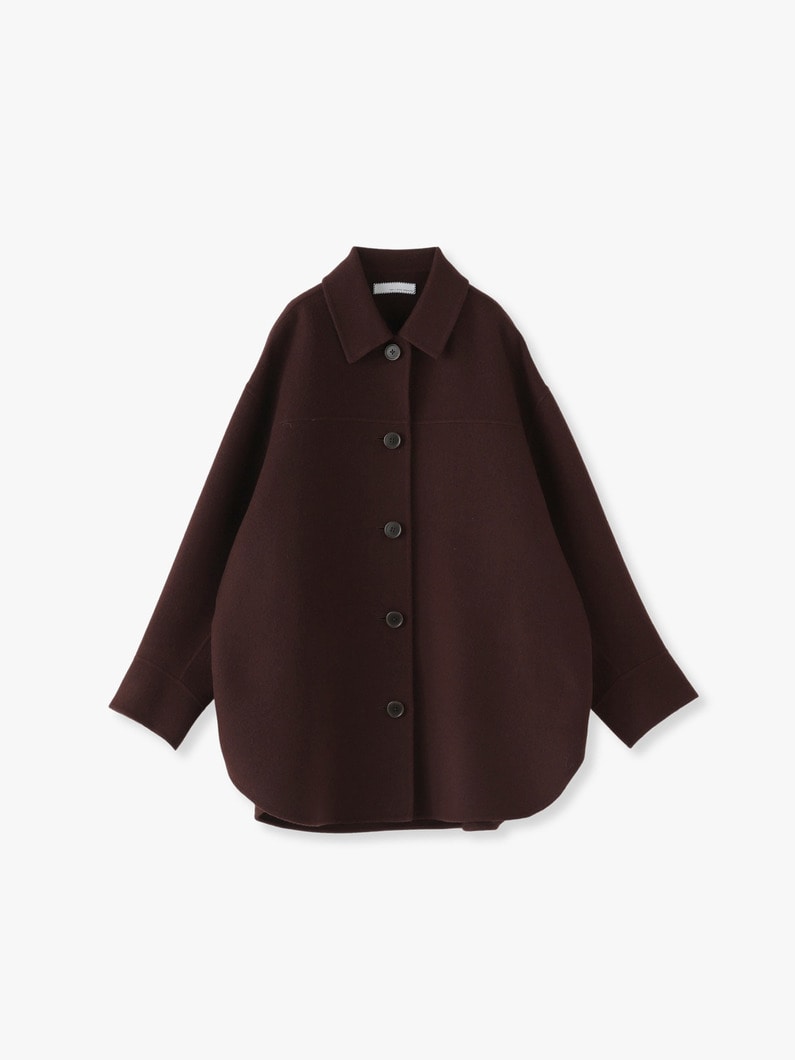 Wool Shirt Coat 詳細画像 brown 2