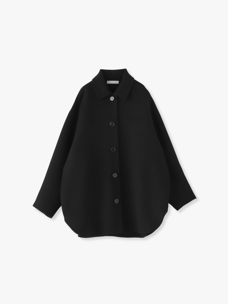 Wool Shirt Coat 詳細画像 black 1