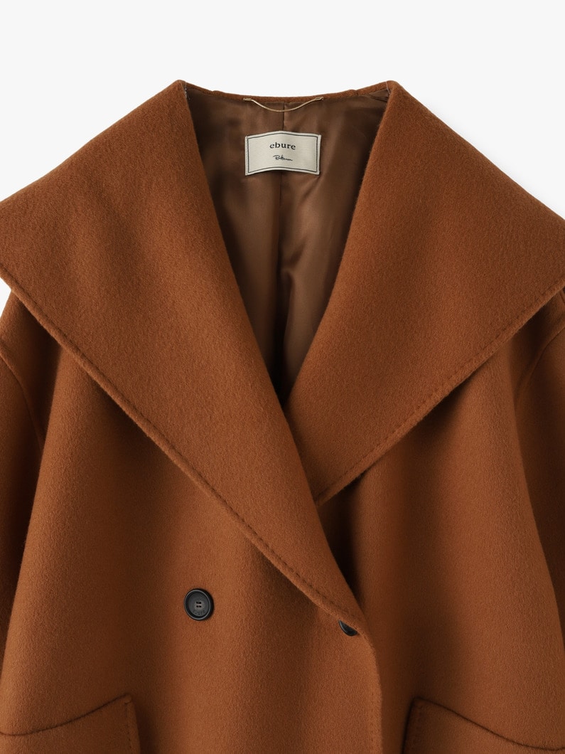 Luxe Beaver Short Coat (brown/navy) 詳細画像 navy 3