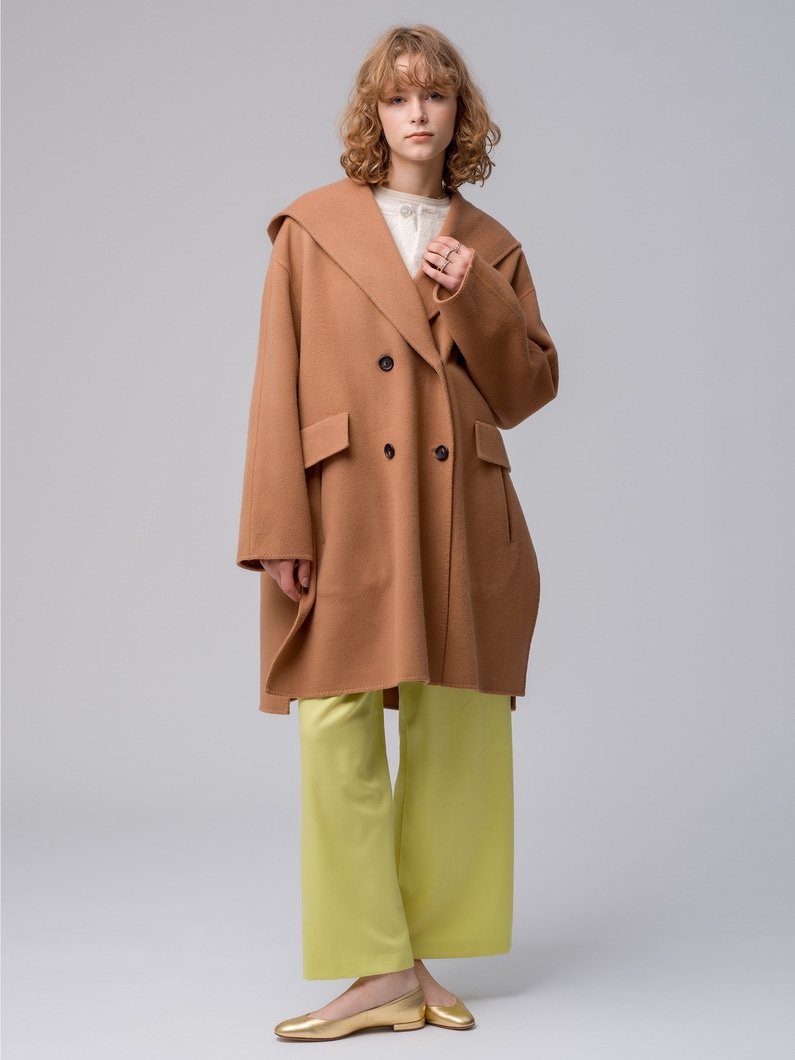 Luxe Beaver Short Coat (brown/navy) 詳細画像 brown 1