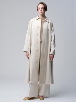 Wool Max Gabardine Coat 詳細画像 ivory
