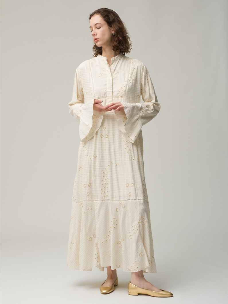 India Embroidery Flare Dress 詳細画像 ivory 1