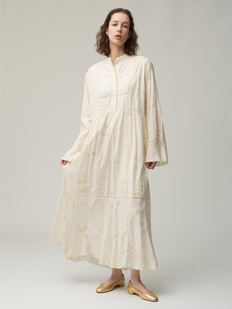 India Embroidery Flare Dress 詳細画像 ivory 2