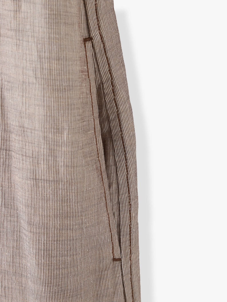 Linen Side Slit Shirt Dress 詳細画像 beige 7